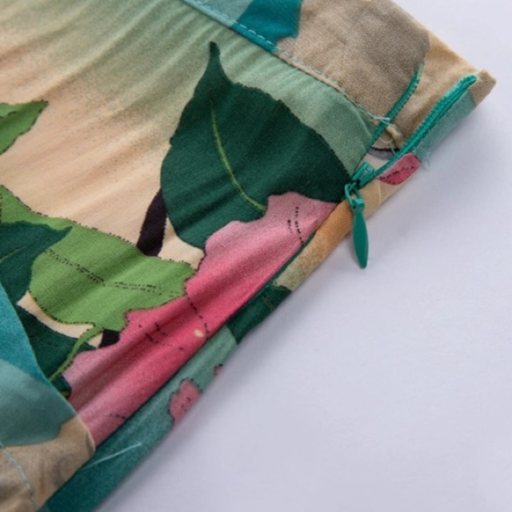 Flowy Wide Leg PANTS Nightingale Teal Floral - Picture 6 of 7